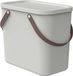 Rotho Albula Opbergdoos 25 liter met deksel, van kunststof (gerecycled PP), wit