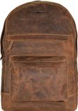 GREENBURRY Vrijetijdsrugzak rugzak met laptopvak Vintage Backpack Zip Around Brown