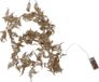 Merkloos / Sans marque Koopman International Christmas Decoration verlichte glitter guirlande/slinger - bladeren - goud - 150cm -lichtsnoer