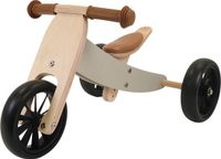 Bandits & Angels Vélo d'apprentissage 4-en-1 en bois vert à partir de 1 an