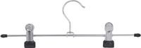 MSV 347 kleerhangers met 3 klemmen, ijzer/pvc, zwart, 30,5 x 4 x 9 cm