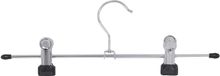 MSV 347 kleerhangers met 3 klemmen, ijzer/pvc, zwart, 30,5 x 4 x 9 cm