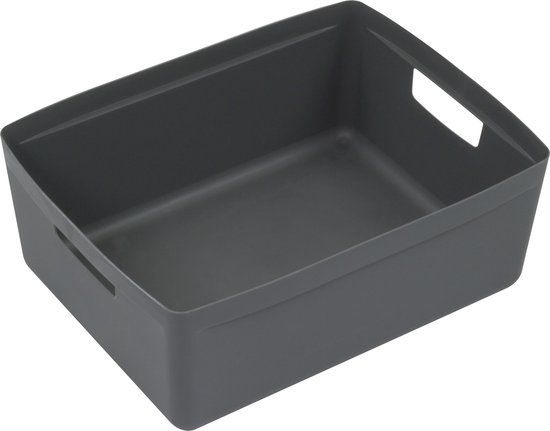 Kangaro Opbergbox - 20 liter - Antraciet - Polypropyleen
