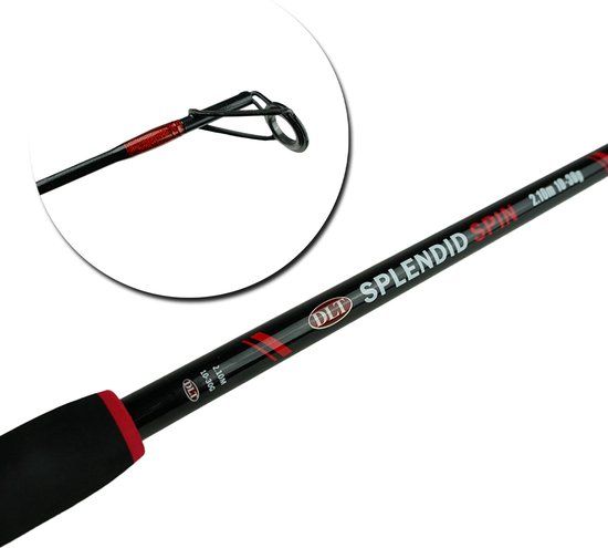DLT Splendid Spin - 1.80m - 10-30g - Spinhengel - Roofvis - Rood