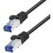 LogiLink CP4053S RJ45 Netzwerkkabel, Patchkabel CAT 6a S/FTP 2,00 m schwarz CCA-Leiter, flammhemmend, halogenfrei 1 Stück