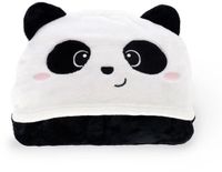 Legami Cosy Hugs Deken Met Capuchon Panda Katoen/Fleece Zwart/Wit