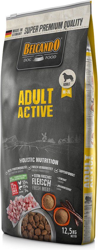 Belcando Adult Active - Hondenvoer - 12.5 kg