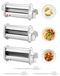 Bosch Set d'accessoires pour pâtes (3 pièces) pour Bosch MUM5/MUM4, acier inoxydable