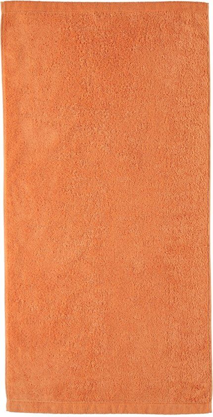 Cawö Lifestyle Uni Handdoek Mandarijn 50x100 100% Katoen