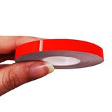 4R Quattroerre.it 10489 Trim Stripes plakstrips voor auto's, fluorescerend rood, 7 mm x 10 MT