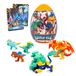 Giochi Preziosi Dino Froz DNB06000 Dino eieren met minifiguren, 5 centimeter, micro-dinosaurussen, een zakje slijm, voor kinderen vanaf 3 jaar