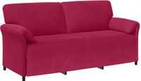 vidaXL 3-Zits Sofa Wijnrood Fluweel