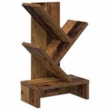 vidaXL Boomvormige boekenplank met 3 planken 30 x 18 x 48 cm Oud hout