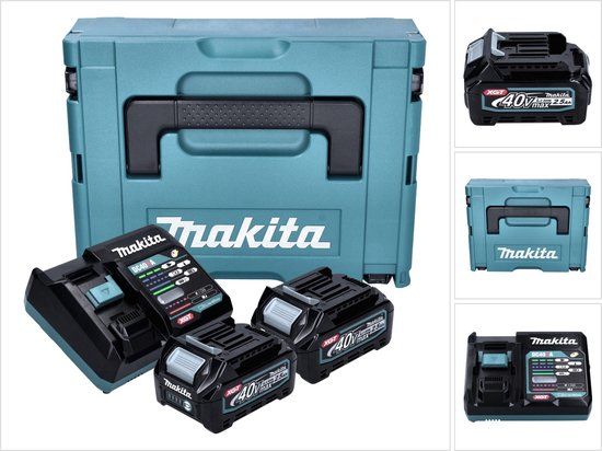 Makita 191J81-6 40V XGT Accu Starterset (2x 2.5Ah) + Lader in Mbox