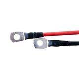Offgridtec 1 m accukabel 10 mm² M8 oog naar schroefklem, vlamvertragend | Olie-, koude- en uv-bestendig, voor apparaten met M8-schroefterminal, laadregelaar, omvormer en acculaders (rood/zwart)