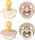 BIBS Colour Fopspeen - 0-6 mnd - 4-pack - Ivory/Blush/Blush Glow/Vanilla Glow