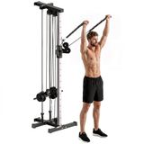 SPORTNOW Power Tower - Staal - 62x60x200cm - Zwart