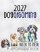 Dog Grooming Appointment Book 2027 Week To View: Client Scheduler Daily & Weekly Planner Diary For Pet Business Owner With Hourly Booking Time Slots & 15 Minute Increments 52 Weeks