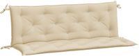 vidaXL Tuinbankkussens 2 st 150x50x7 cm oxford stof beige