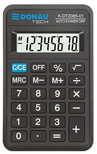Donau Rekenmachine TECH/K-DT2085-01 - Zwart - 8-cijferig
