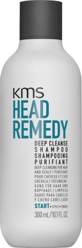 KMS Headremedy Deep Cleanse Shampoo 300ml - For All Hair Types - For Oily Hair