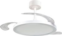 RL LIVE YOUR LIGHT KASFJORD - Ventilator - Wit mat - 106.5 cm - Incl. LED - Afstandsbediening