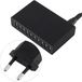 Chargeur mural USB multiprise, 10 ports, 60W, 12A, pour téléphone portable et tablette, neuf, couleur noire