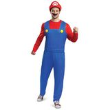 Super NINTENDO - Super Mario Bros. Mario Kostuum voor Volwassenen, Maat XS/S