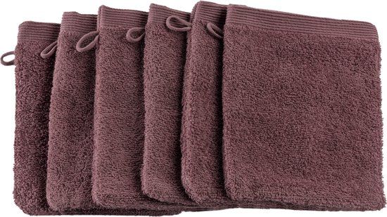 Casilin Washandjes - 6 stuks - Hotelkwaliteit - 100% Katoen - Paars