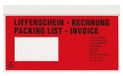 VELOFLEX - TURA-verzendzakken DIN lang, PE-folie 55 my, 250 stuks | Zelfklevend, 240 x 110 mm, bedrukt met leveringsbon en factuur, lijm op basis van natuurrubber