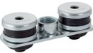 Geberit Set Grondplaat rechthoekig, twee gaten, met schroefbus G 1/2", 359.146.26.1