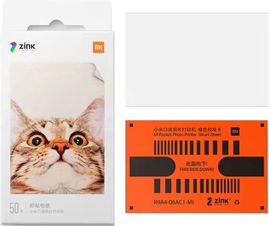 Xiaomi Zink papier - 50 Stuks - 5 x 7,6 cm - Zelfklevend