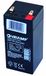 VELAMP 23719 Oplaadbare accu voor lood, Faston F1, 4 V, 4,5 Ah, zwart