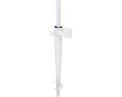 Fleau Goods Parasolhouder - Parasol Grondboor - Wit - Kunststof - 44 cm