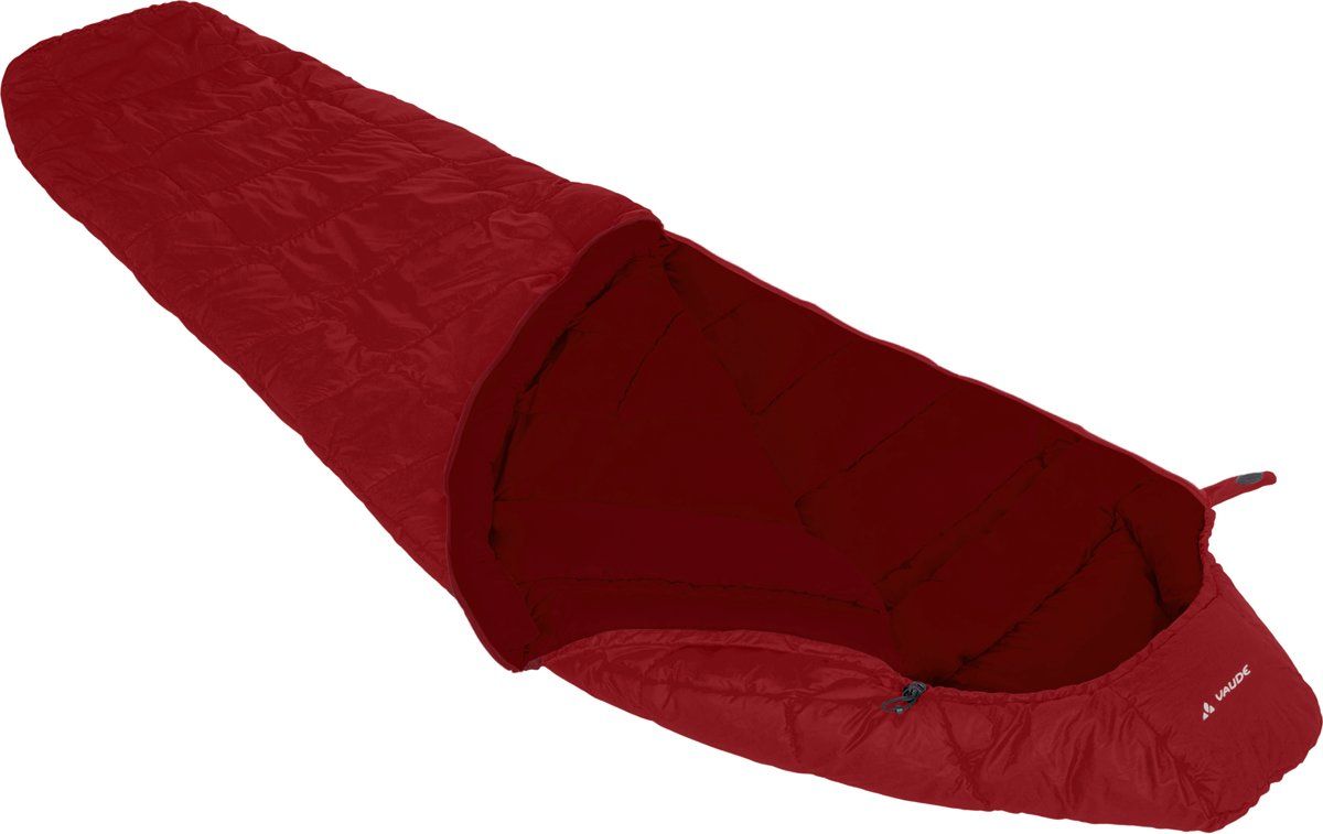 Vaude Sioux 800 S Syn - Mummy Slaapzak - Rood - Rits Links - S