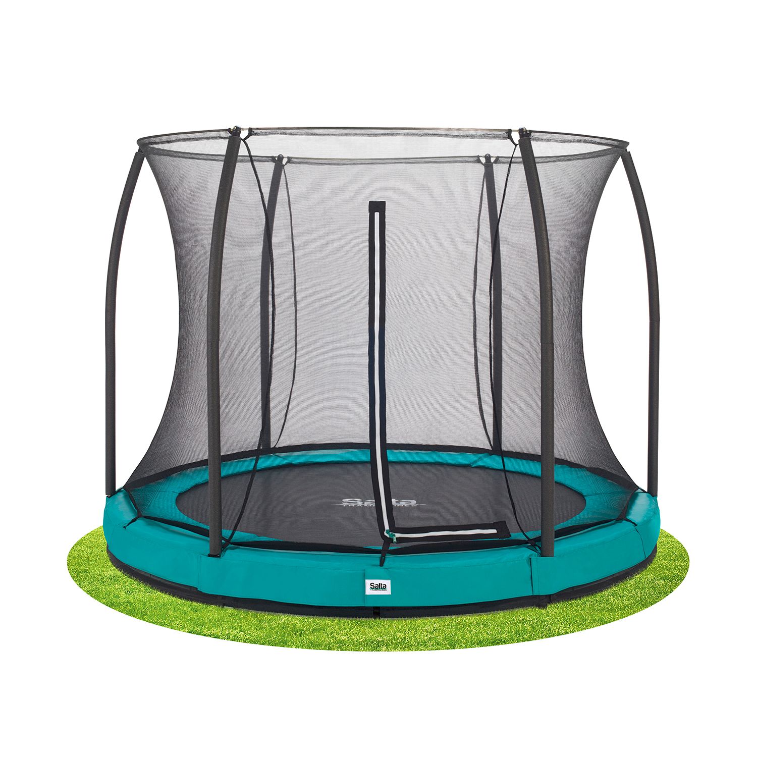 Salta Comfort Edition Ground Trampoline met Veiligheidsnet - 251 cm - Groen