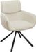 HowHomely | Fauteuil, chaise de salle à manger - 61 x 86,5 cm - Beige - Fauteuil lounge, avec fonction de retour automatique