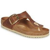 Birkenstock Gizeh Big Buckle Pantoufles - Femme - Cognac - Taille 37