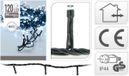Merkloos / Sans marque Kerstverlichting - 2x - LED - 120 lampjes - helder wit - 11 meter - lichtsnoeren