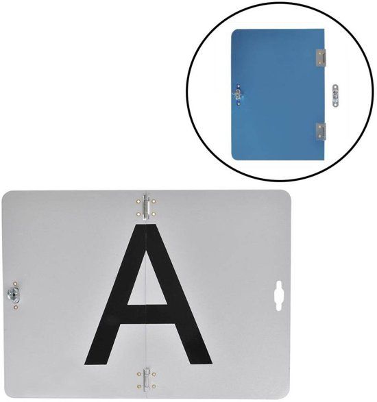 PRO Markeringsbord A-bord Wit Reflecterend Inklapbaar / Omklapbaar