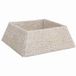 vidaXL - Kerstboomkraag - Vierkant - Wit - 70 x 70 x 28 cm - Waterhyacint