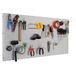 Simon Rack Organisateur d'outils mural avec 25 accessoires, métal, 400x1200x35 mm, galvanisé – Simonwork