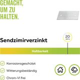 Alberts 847258 koppelplaat | sendzimir verzinkt | 200 x 80 mm | set van 25