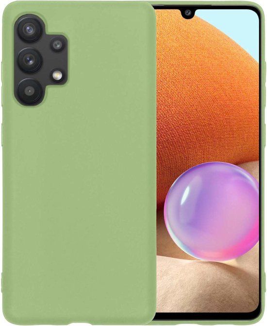 Hoesje voor Samsung Galaxy A32 5G - Siliconen - Groen
