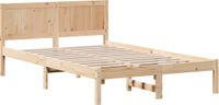vidaXL Bedframe Massief Grenenhout Naturel 140 x 190 cm