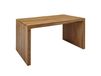 Bureau 140 cm en bois d'acacia massif, marron