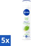 Nivea Déodorant Spray Fresh Pure - 5 pièces - 150 ml