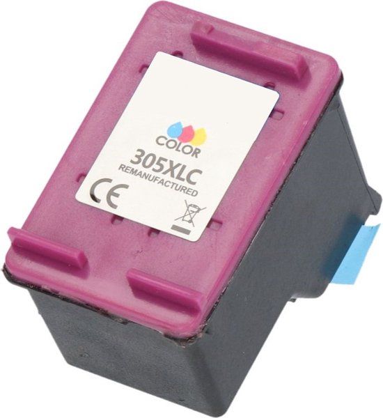 InktDL Inkt cartridge geschikt voor HP 305XL - 3YM63AE Color voor HP DeskJet 2710, 2720, 2721, 2722, 2724, Plus 4110, 4120, 4122, 4130, HP Envy 6010, 6020, 6022, 6030, 6032, Pro 6420, 6422, 6430, 6452, 6455 en 6458 (Remanufactured)