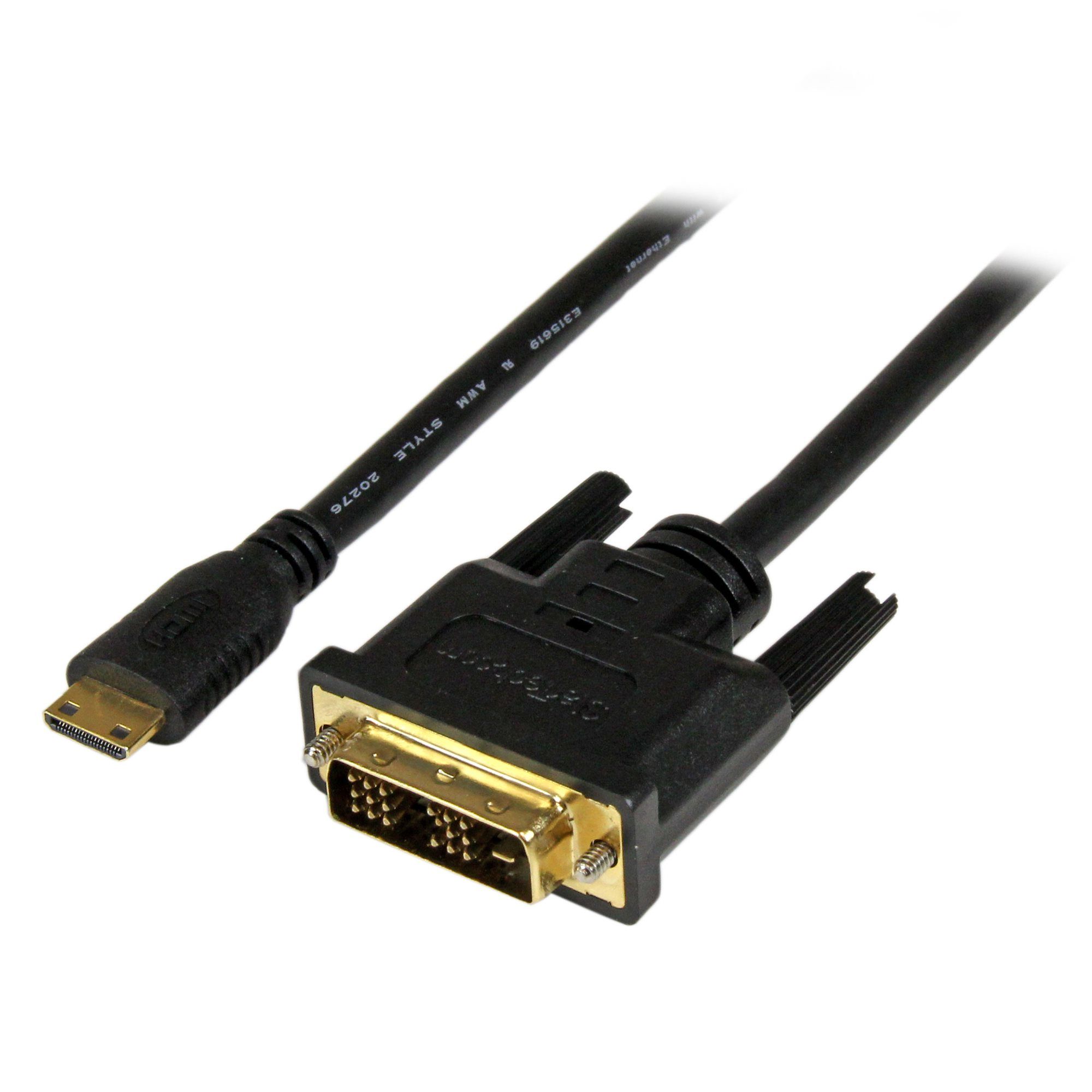 StarTech.com 2m Mini HDMI naar DVI-D Kabel - Zwart