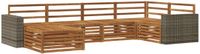 vidaXL Hoek loungeset Acacia hout Naturel